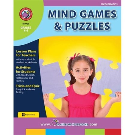 RAINBOW HORIZONS Rainbow Horizons A28 Mind Games & Puzzles - Grade 4 to 6 A28